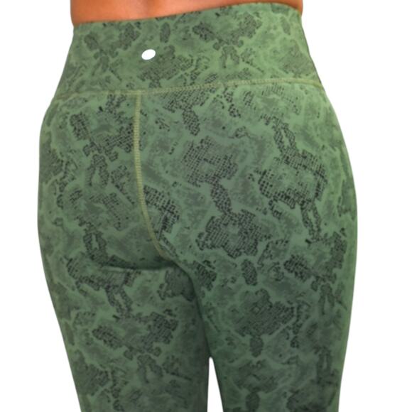 Vimmia Snake Print Leggings Green Python High Waist Stretch Activewear Small - Picture 14 of 14